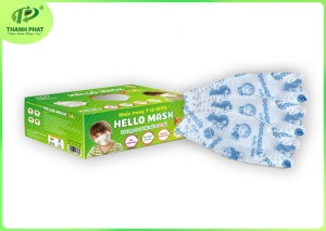 Khẩu Trang Em Bé Hello Kids KF94 ( Họa Tiết Đoraemon - 50 cái/hộp )